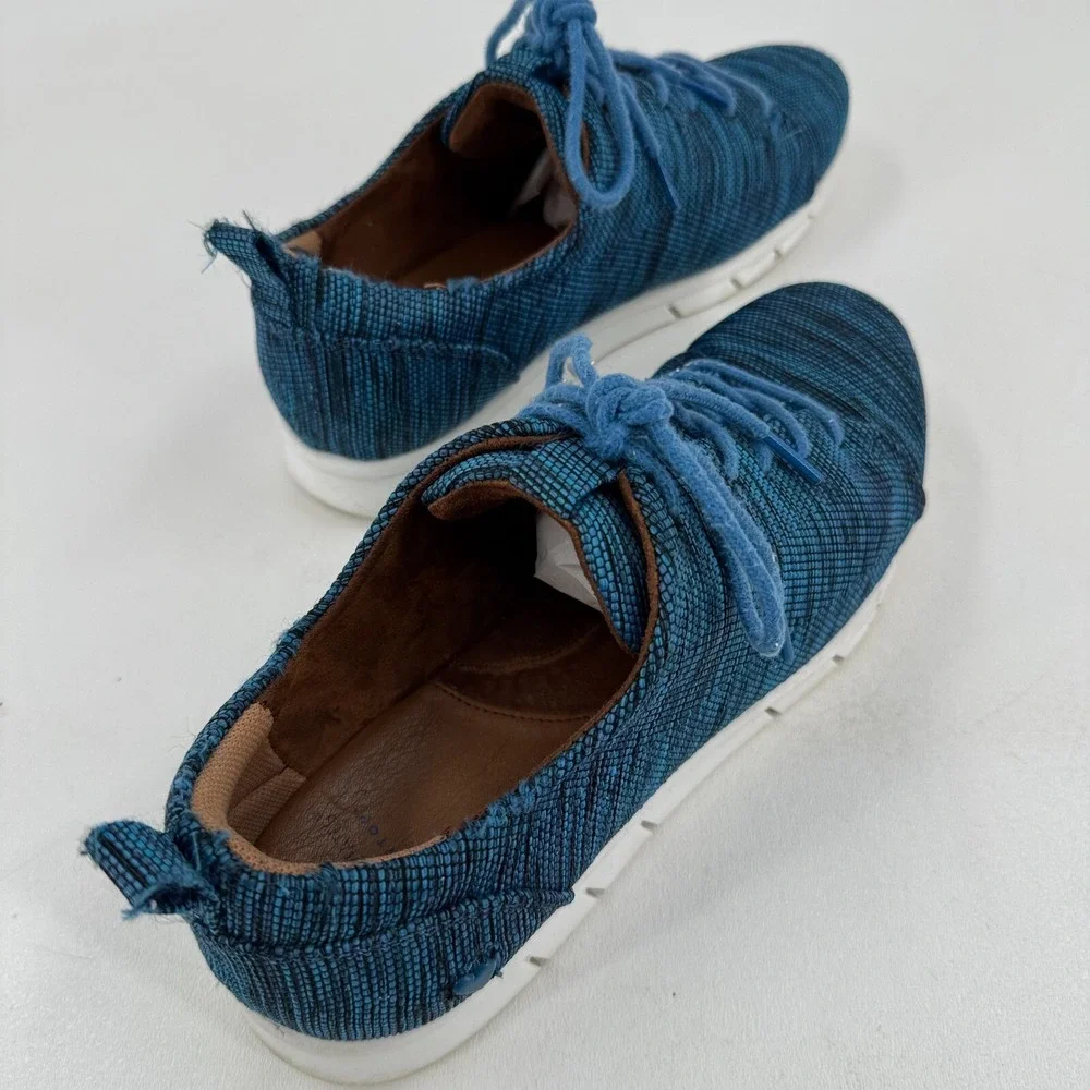 Nurse Mates Pillowtop Sarina WOMENS Blue Lace Up Athletic Shoes Sneakers 9.5